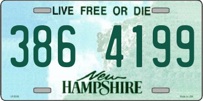 NH license plate 3864199