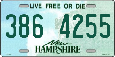 NH license plate 3864255