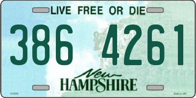 NH license plate 3864261