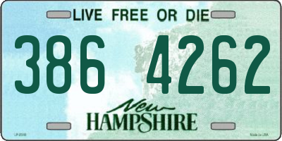 NH license plate 3864262