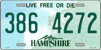 NH license plate 3864272