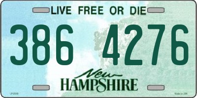 NH license plate 3864276