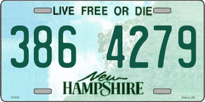 NH license plate 3864279