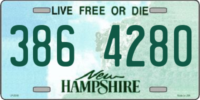 NH license plate 3864280