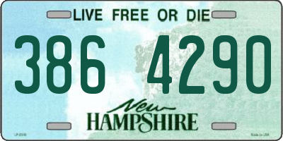 NH license plate 3864290