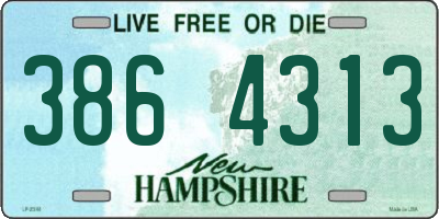 NH license plate 3864313