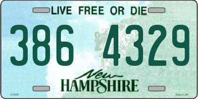 NH license plate 3864329