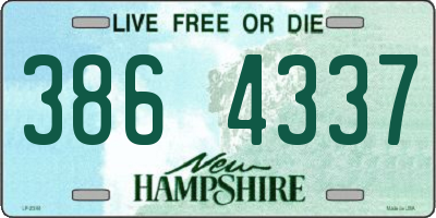 NH license plate 3864337