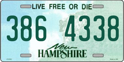 NH license plate 3864338