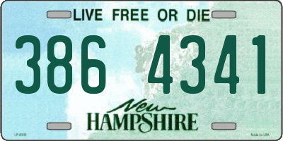 NH license plate 3864341