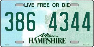 NH license plate 3864344