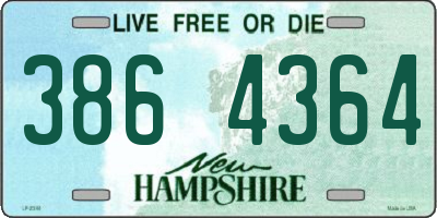 NH license plate 3864364