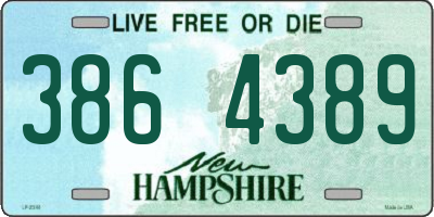 NH license plate 3864389