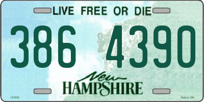 NH license plate 3864390