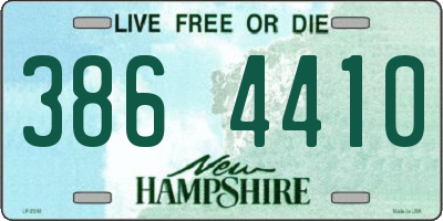 NH license plate 3864410