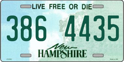 NH license plate 3864435