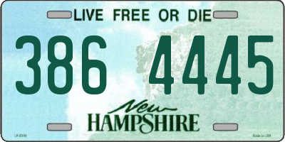 NH license plate 3864445