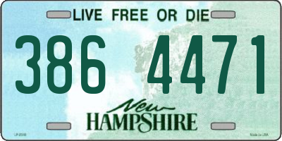 NH license plate 3864471