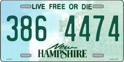 NH license plate 3864474