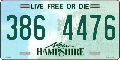 NH license plate 3864476