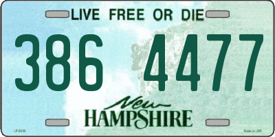 NH license plate 3864477