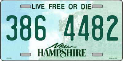 NH license plate 3864482