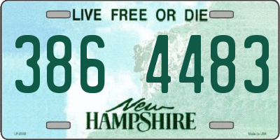 NH license plate 3864483