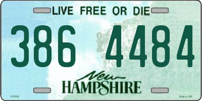 NH license plate 3864484