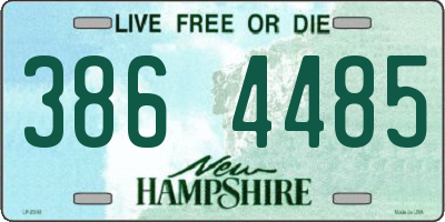 NH license plate 3864485