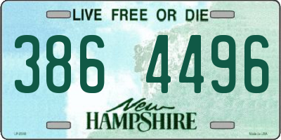 NH license plate 3864496