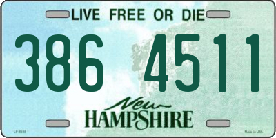 NH license plate 3864511