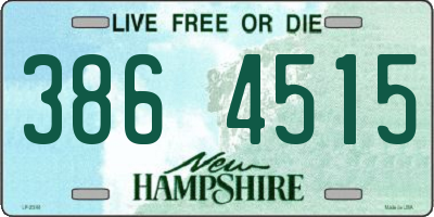 NH license plate 3864515