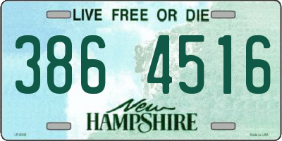 NH license plate 3864516