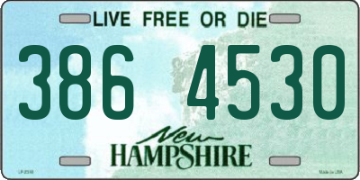 NH license plate 3864530