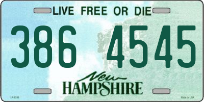NH license plate 3864545