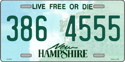 NH license plate 3864555
