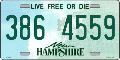 NH license plate 3864559