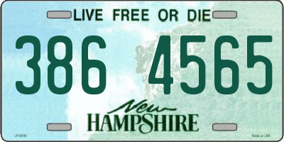 NH license plate 3864565
