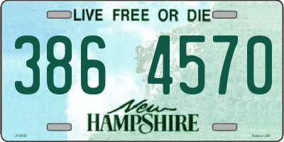 NH license plate 3864570