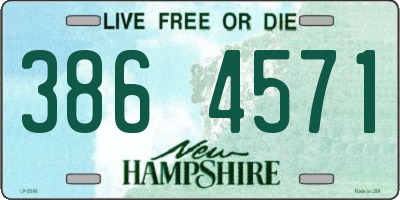 NH license plate 3864571