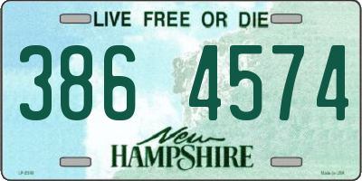 NH license plate 3864574