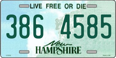 NH license plate 3864585