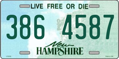 NH license plate 3864587