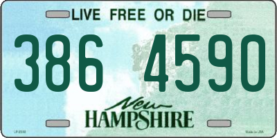 NH license plate 3864590