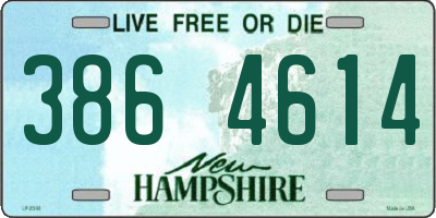 NH license plate 3864614