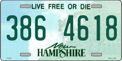 NH license plate 3864618