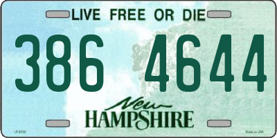NH license plate 3864644