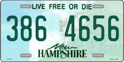 NH license plate 3864656