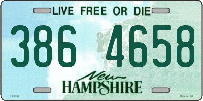 NH license plate 3864658