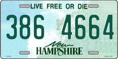 NH license plate 3864664